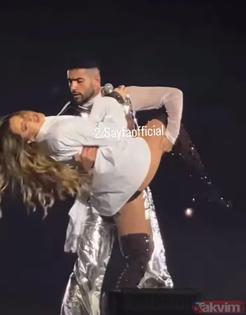 Sözleriyle çarşı pazarı karıştıran Hadise bu kez kalça dansı yaptı sahne gömleği çıkardı! Aleyna Tilki ve Ece Seçkin'in sözleri sonrası... - 9