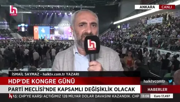 CHP yandaşı İsmail Saymaz HDP kongresinde! Skandal sloganları bakın nasıl masumlaştırdı