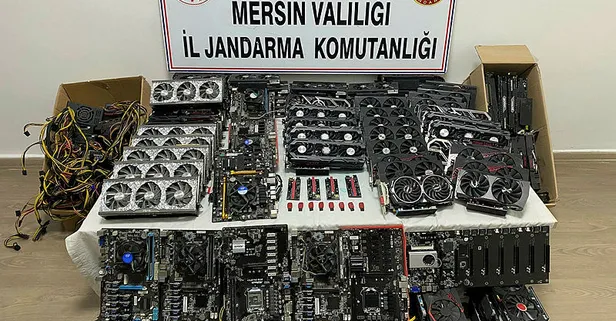 Mersin'de kaçak cihazlarla kripto para üretimi iddiasına gözaltı