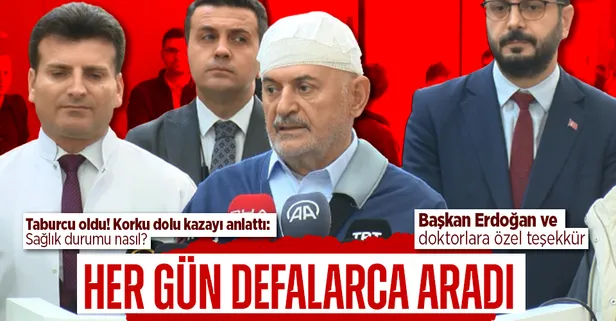 Son dakika: Taburcu olan Binali Yıldırım, Çam ve Sakura Hastanesi'nde konuştu: Başkan Erdoğan ve doktorlara özel teşekkür