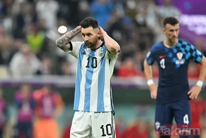 Dünya Kupası yarı final karşılaşmasında Arjantinli yıldız Lionel Messi adını tarihe altın harflerle yazdırdı