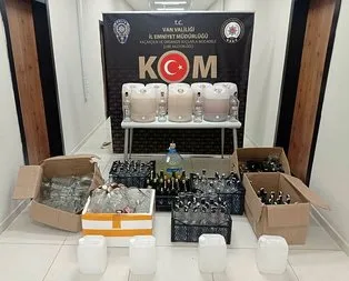 Yılbaşı öncesi 254 litre sahte alkol ele geçirildi
