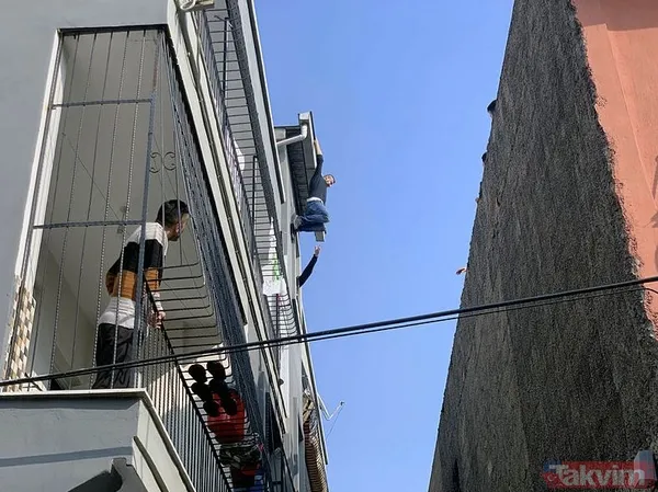 Adana'da eşinin çocukları alarak evi terketmesine öfkelenen koca damdan atladı - 5