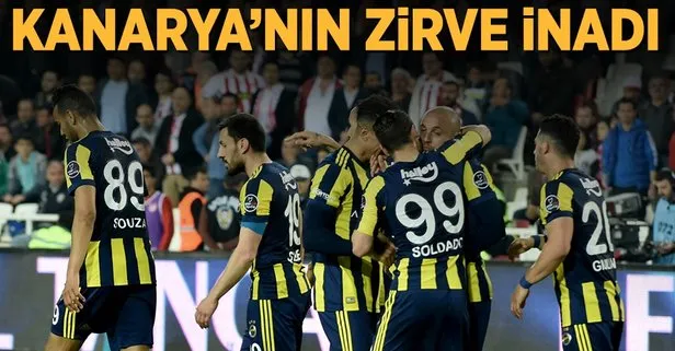 Fenerbahçe deplasmanda Sivasspor’u 2-1 mağlup etti