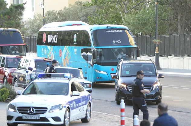 A Milli Takım, Galler ve İsviçre'ye karşı oynayacağı maçlar için Azerbaycan’ın başkenti Bakü’ye geldi