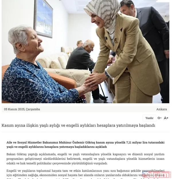 HESAPLARINIZI KONTROL EDİN! Bakanlık DUYURDU: Engelli ve yaşlı aylıkları Kasım 2025 ödemeleri nasıl sorgulanır? - 6