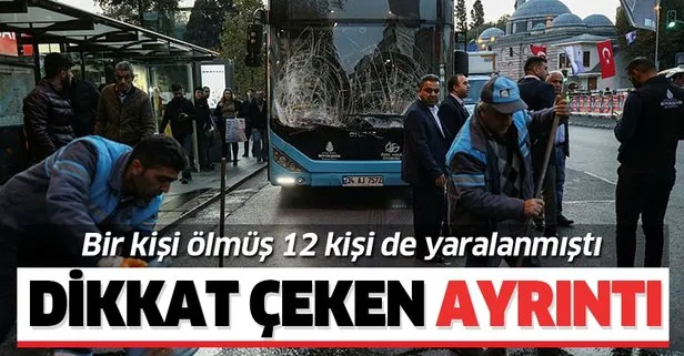 Beşiktaş’ta durağa dalan otobüs ile ilgili dikkat çeken ayrıntı!