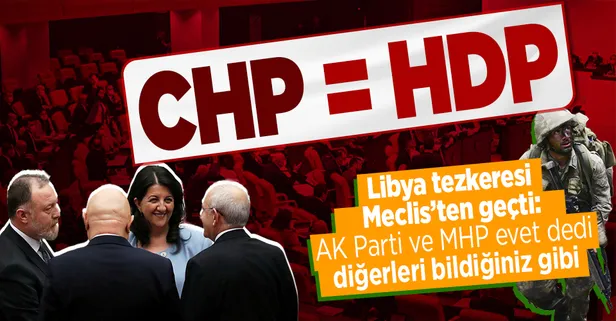 Son dakika: Libya tezkeresi TBMM'den geçti