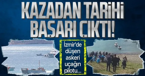 İzmir Foça’daki uçak kazasından tarihe geçen bir başarı çıktı