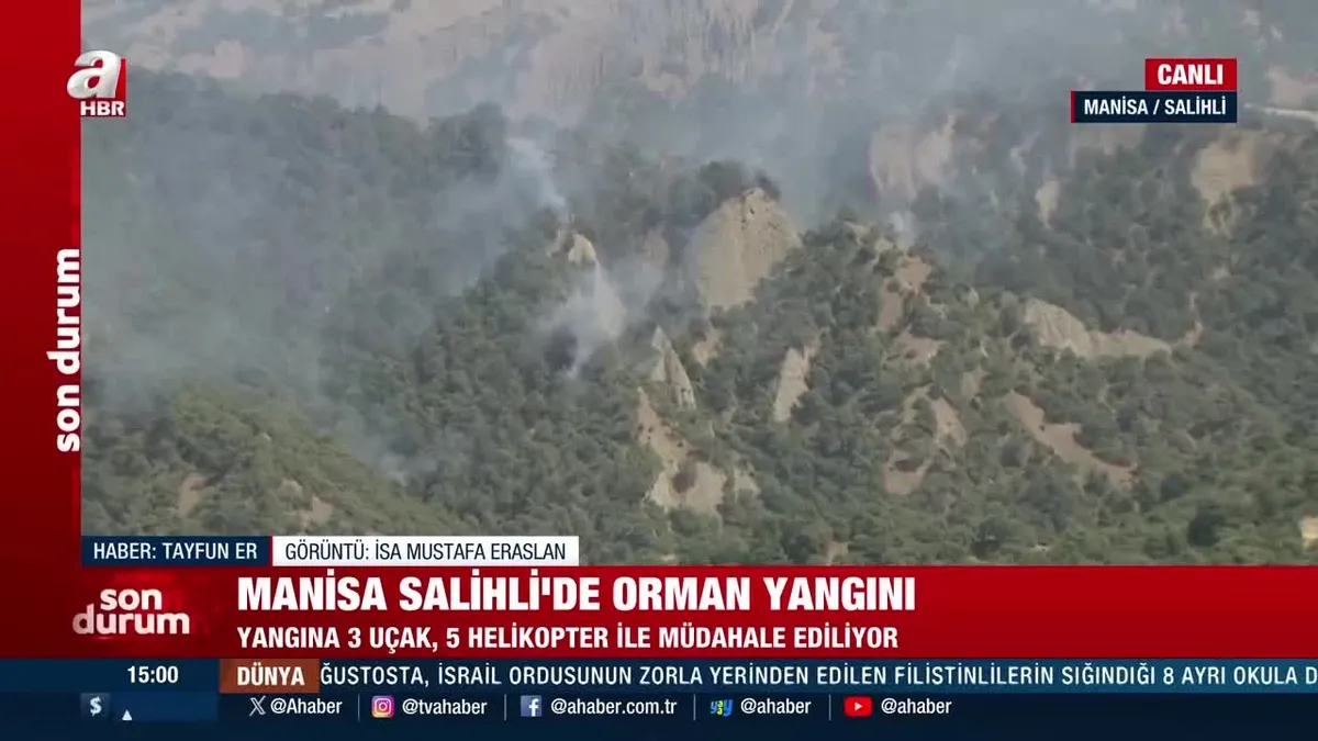 Manisa Salihli’de orman yangını!