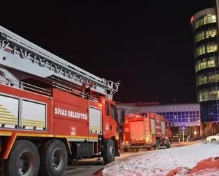 Sivas’ta hastanede çıkan yangın söndürüldü