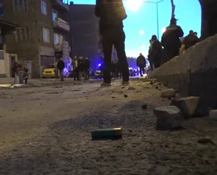 Taş, sopa, pompalı tüfek... Adeta savaş alanı