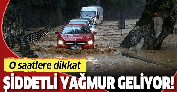 İstanbul için şiddetli yağmur uyarısı
