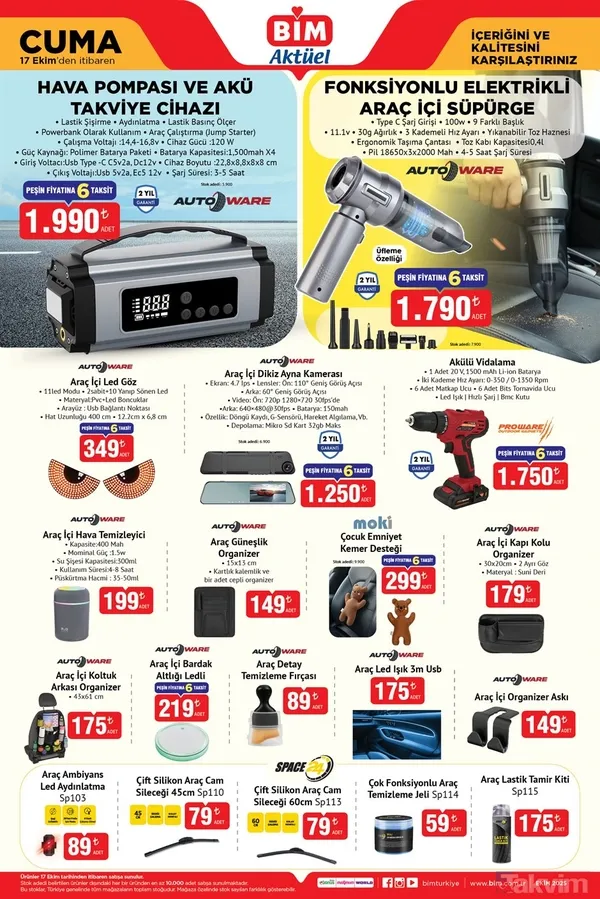 BİM 17 Ekim 2025 kataloğu yayımlandı: Bu hafta ev elektroniği ve bebek ürünlerinde indirim - 12
