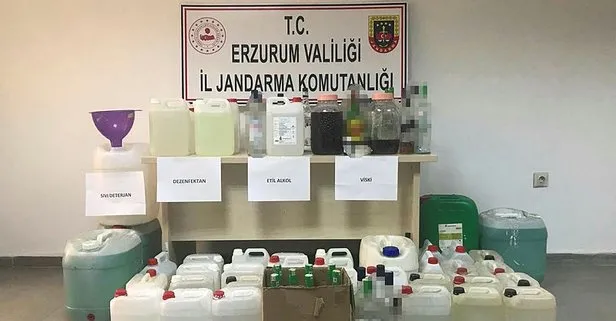 Erzurum'da sahte içki operasyonu