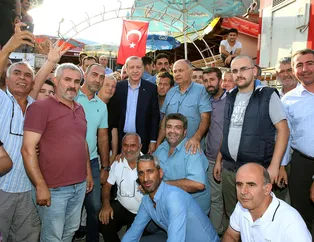 Cumhurbaşkanı Erdoğan'dan köy ziyareti