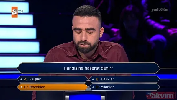 Kenan İmirzalıoğlu'nun sunduğu Kim Milyoner Olmak İster'de geceye damga vuran yarışmacı! Soruyu bilemeyince çekip gitti - 33