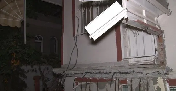 İstanbul’da korku dolu anlar! Avcılar’da bir apartman dairesinin balkonu çöktü bina tahliye edildi