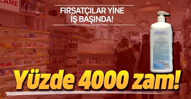 Koronavirüs Türkiye'ye sıçradı fırsatçılar harekete geçti! Dezenfektana yüzde 4 bin zam!