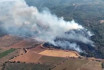 Saatlerce süren yangın söndürüldü
