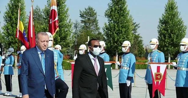 Son dakika! Başkan Erdoğan, Etiyopya Başbakanı’nı resmi törenle karşıladı
