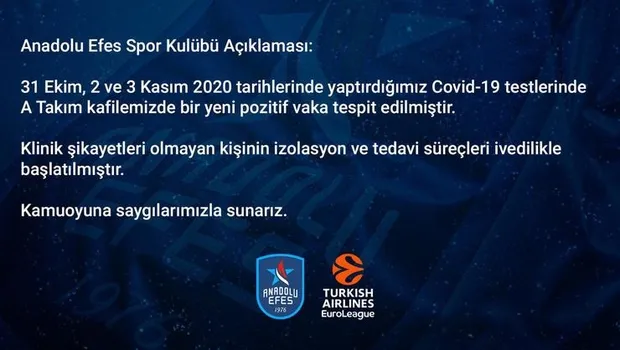 Son dakika haberi... Anadolu Efes'te Maccabi maçı öncesi koronavirüs şoku!-2