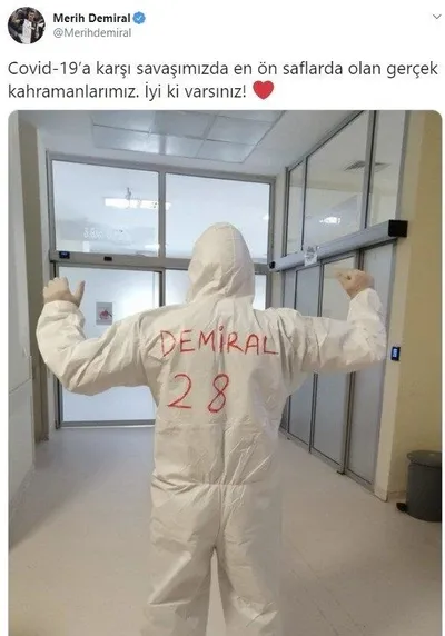 Merih Demiral'dan sağlık çalışanlarına anlamlı destek! "İyi ki varsınız..."-3