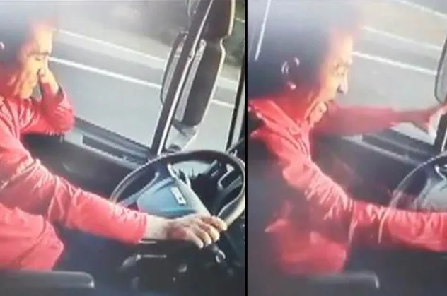 Uyuyan şoför yayayı ezdi