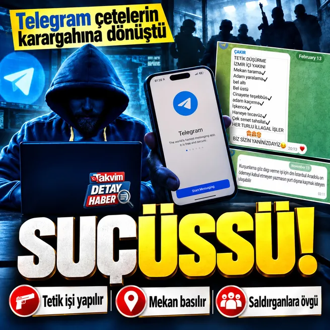 Suçüssü Telegram! Yeni nesil çetelerin karargahına dönüştü: Tetik işi yapılır