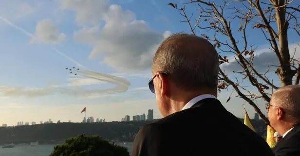 Boğaz'daki asırlık gövde gösterisi sonrası Başkan Erdoğan'dan Türkiye Yüzyılı vurgusu: "Şanla, şerefle, sevinçle..."
