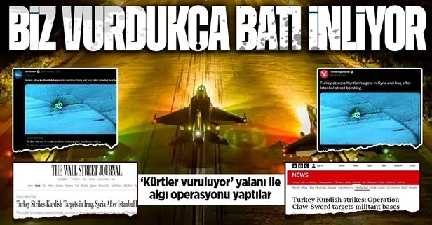 Şanlı Türk ordusunun Pençe Kılıç Hava Harekatı Batı ülkelerinin basın organlarında hazımsızlık yaptı!