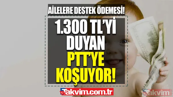 Müjdeyi duyan ATM'lere koşuyor! PTT'den 1-2-3-4 çocuklu ailelere 1.300 TL destek ödemesi! Hesaplara yatmaya başladı! - 1