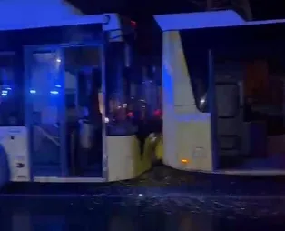 3 İETT otobüsü birbirine girdi