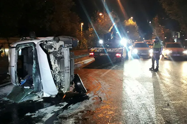 Şişli'de korkutan kaza:4 yaralı