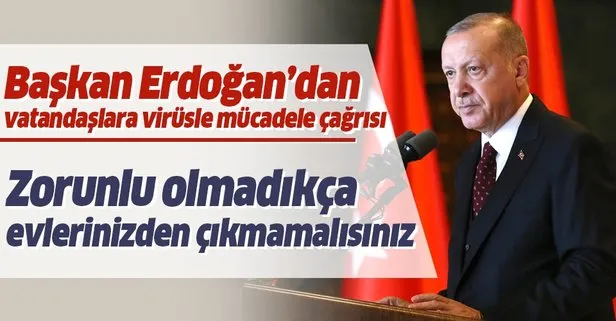 Başkan Erdoğan’dan vatandaşlara koronavirüsle mücadele çağrısı! Sesli mesaj yayınladı...