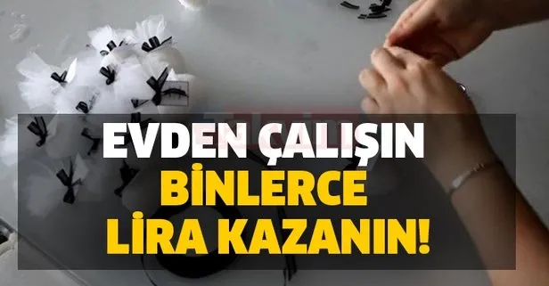 Evden çalışan kadınlara iş imkanı sunan İŞKUR’un evde paketleme işine talep arttı