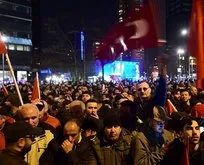 Hollanda’nın Ankara Büyükelçiliği’nde protesto