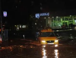 Bursa'da şiddetli yağmur