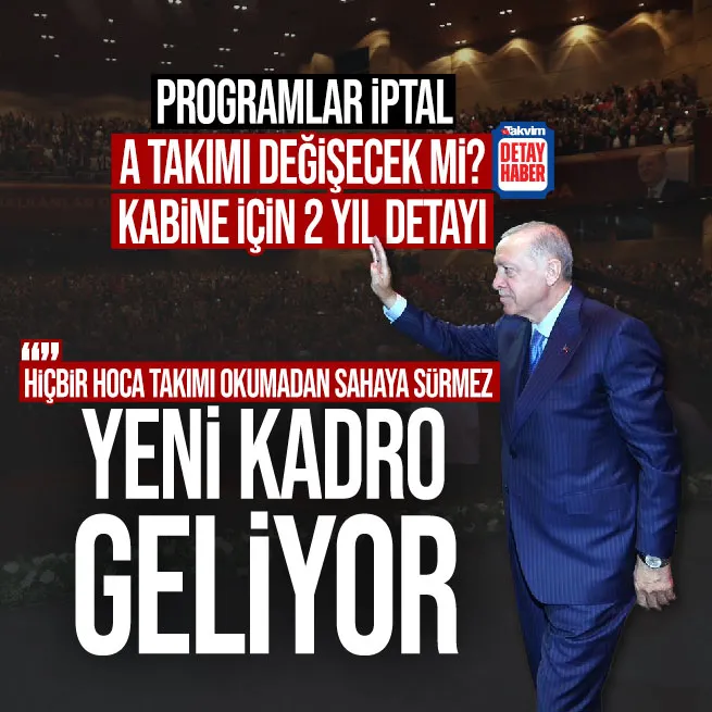 Kabinede değişim olacak mı? Büyük Kongre öncesi programlar iptal! Gözler Başkan Erdoğanda...