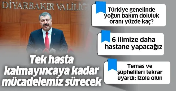 Son dakika: Sağlık Bakanı Fahrettin Koca’dan Diyarbakır’da önemli açıklamalar