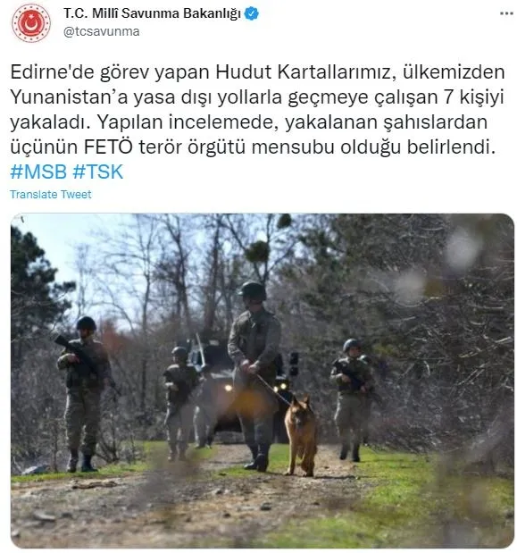 Yunanistan’a yasa dışı yollarla geçmeye çalışan 3'ü FETÖ'cü 7 kişi yakalandı-1