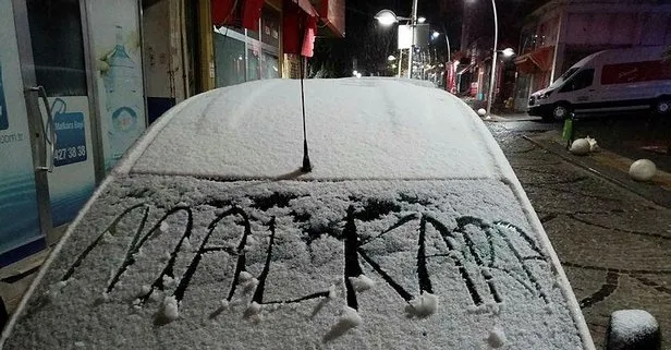 SON DAKİKA: Kar yağışı İstanbul’un kapısına dayandı