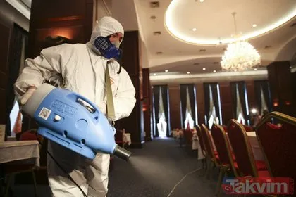 Son dakika: AK Parti Genel Merkezi koronavirüse karşı dezenfekte edildi