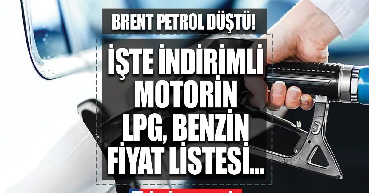 Brent petrol düşüyor MOTORİN, BENZİN VE LPG’YE İNDİRİM! Son dakika EPGİS akaryakıt fiyatları! 11 Temmuz  BP, Opet, Shell mazot, benzin, LPG fiyatları...