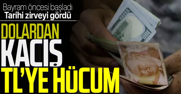 Dolardan kaçış TL'ye hücum başladı! Türk Lirası mevduat tarihi zirvede