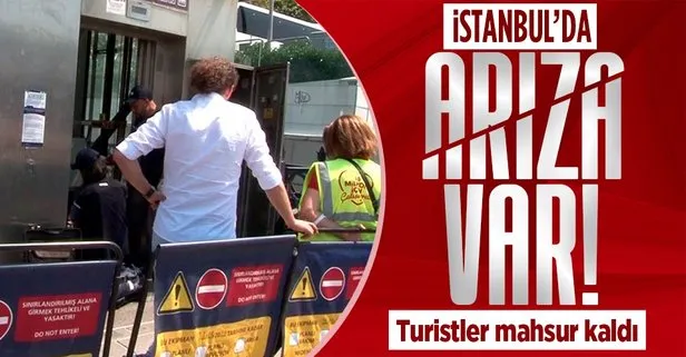 Taksim’de metro asansöründe arıza: Turistler mahsur kaldı