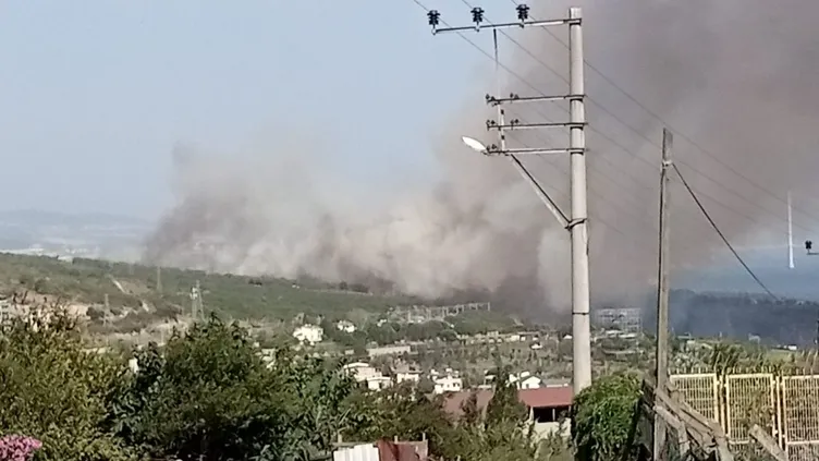 Kocaeli’nin Gebze ilçesinde TÜBİTAK ormanlık alanında yangın