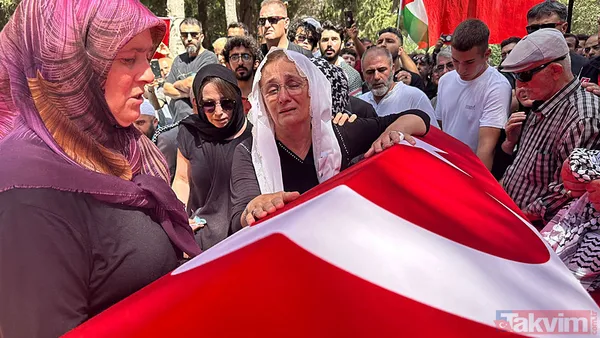 Ayşenur Ezgi Eygi son yolculuğuna uğurlandı! Vatandaşlar İsrail'e lanet yağdırdı: Kanı yerde kalmayacak - 7