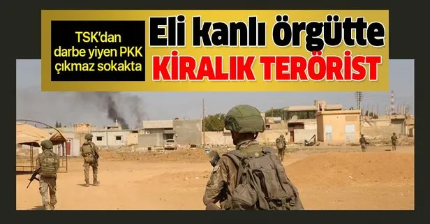 TSK’dan PKK’ya büyük darbe! Eli kanlı örgüt ABD’nin parasıyla terörist kiralıyor!