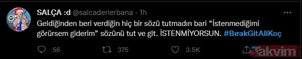 Fenerbahçe taraftarından Ali Koç için istifa kampanyası! Taraftar attığı tweetler ile dünya gündeminde - 14